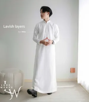 Premium Indonesian Thobe - White