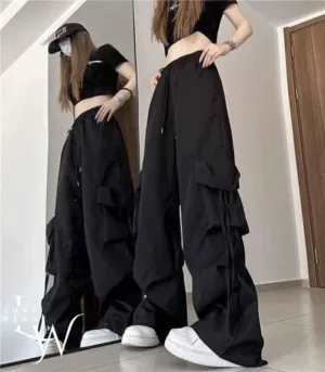 Casual Baggy Cargo Pant Black