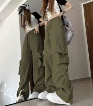 Casual Baggy Cargo Pant Green